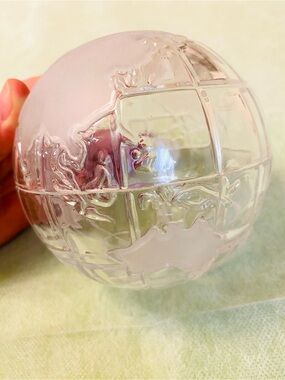Vintage Clear Glass Globe 🌎 decor. Made in Germany 🇩🇪
